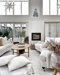 Runde tæpper - Cosy (hvid)