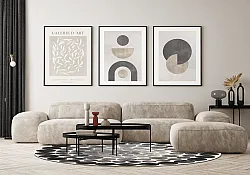 Rundt tæppe - Marineo (grå)