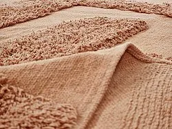 Runde tæpper - Alexa Natural Cotton Shaggy (terracotta)