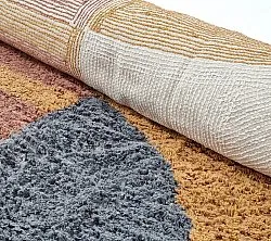 Runde tæpper - Alpe Natural Cotton Shaggy (multi)