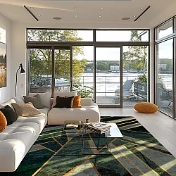 Wilton-tæppe - Amasra (grøn)