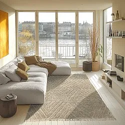 Ryatæpper - Amberley Natural Cotton Shaggy (beige)