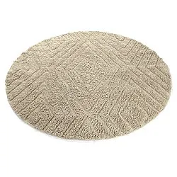 Runde tæpper - Amberley Natural Cotton Shaggy (beige)