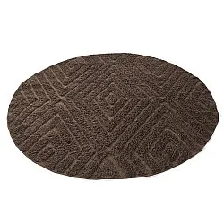 Runde tæpper - Amberley Natural Cotton Shaggy (brun)