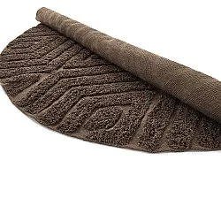 Runde tæpper - Amberley Natural Cotton Shaggy (brun)