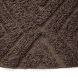 Runde tæpper - Amberley Natural Cotton Shaggy (brun)