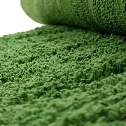 Runde tæpper - Amberley Natural Cotton Shaggy (grøn)