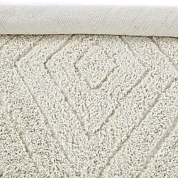 Ryatæpper - Amberley Natural Cotton Shaggy (off-white)