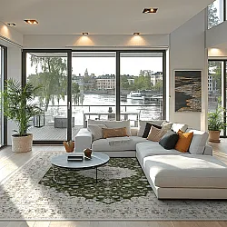 Wilton-tæppe - Arabella (grøn)