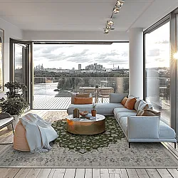 Wilton-tæppe - Arabella (grøn)