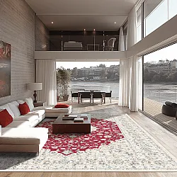 Wilton-tæppe - Arabella (rød)