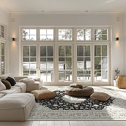 Wilton-tæppe - Arabella (sort)