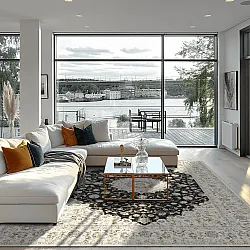 Wilton-tæppe - Arabella (sort)