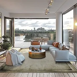 Wilton-tæppe - Arriate (beige/grå)