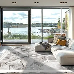 Wilton-tæppe - Attika (grå/hvid)