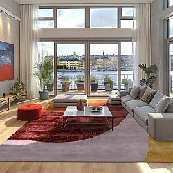 Wilton-tæppe - Barcelona (lilla)