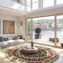 Rundt tæppe - Barete (multi)