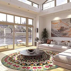 Rundt tæppe - Barete (multi)