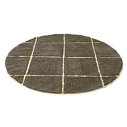 Runde tæpper - Bellevue Natural Cotton Shaggy (brun/gul)