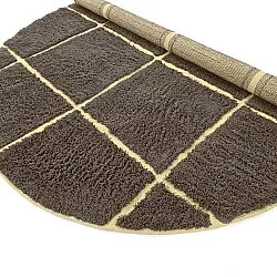 Runde tæpper - Bellevue Natural Cotton Shaggy (brun/gul)