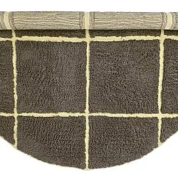 Runde tæpper - Bellevue Natural Cotton Shaggy (brun/gul)