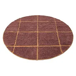 Runde tæpper - Bellevue Natural Cotton Shaggy (rød/orange)