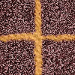 Runde tæpper - Bellevue Natural Cotton Shaggy (rød/orange)