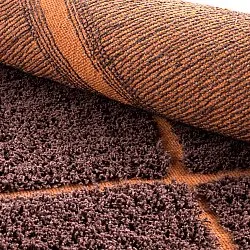 Ryatæpper - Bellevue Natural Cotton Shaggy (rød/orange)