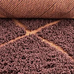 Ryatæpper - Bellevue Natural Cotton Shaggy (rød/orange)