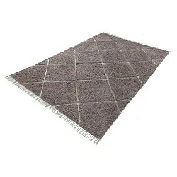 Ryatæpper - Bellevue Natural Cotton Shaggy (taupe/grøn)