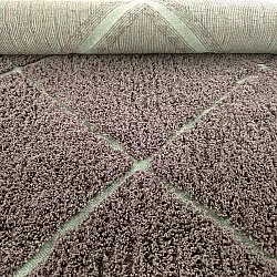 Ryatæpper - Bellevue Natural Cotton Shaggy (taupe/grøn)