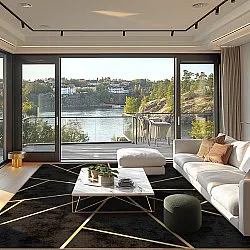 Wilton-tæppe - Bellizzi (sort)