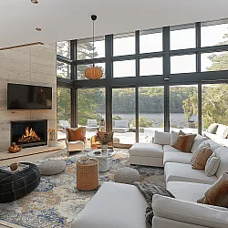 Wilton-tæppe - Bohemia (blå/multi)