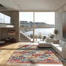 Wilton-tæppe - Bohemia (rød/multi)