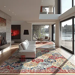 Wilton-tæppe - Bohemia (rød/multi)