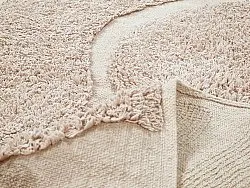 Runde tæpper - Bonnie Natural Cotton Shaggy (beige)