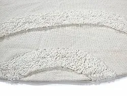 Runde tæpper - Bonnie Natural Cotton Shaggy (offwhite)