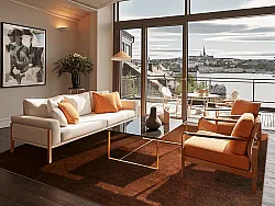 Wilton-tæppe - Bovera (brun/rød)