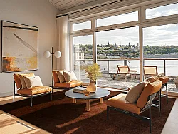 Wilton-tæppe - Bovera (brun/rød)