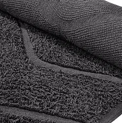 Runde tæpper - Brynn Natural Cotton Shaggy (sort)