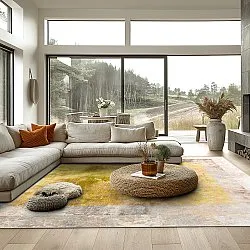 Wilton-tæppe - Budoni (grå/beige/gul)