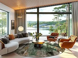 Rundt tæppe - Calabria (multi)