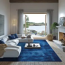 Wilton-tæppe - Campile (blå)