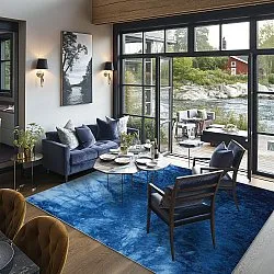 Wilton-tæppe - Cargese (blå)