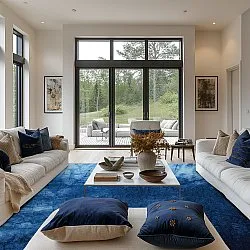 Wilton-tæppe - Cargese (blå)