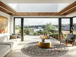 Rundt tæppe - Castro (multi)