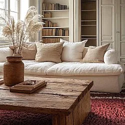 Ryatæpper - Cataya Natural Cotton Shaggy (brun/beige)