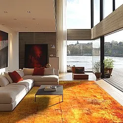 Wilton-tæppe - Cesano (orange)