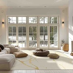 Wilton-tæppe - Cesina (beige/guld)