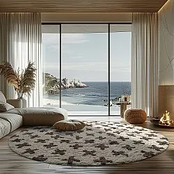 Runde tæpper - Chesley Natural Cotton Shaggy (beige)